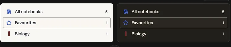 The same rows with the selected one outlined.