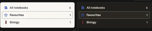 The same rows with the selected one outlined.